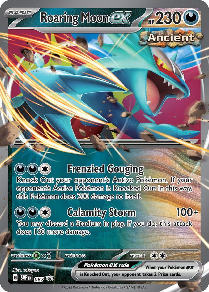Roaring Moon ex (067) – Scarlet & Violet: Black Star Promos – For Sale