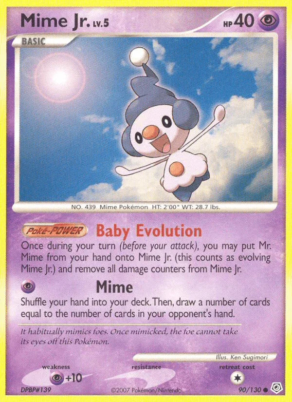 Mime Jr. (90/130) – Diamond & Pearl: Base Set - Authentic Card