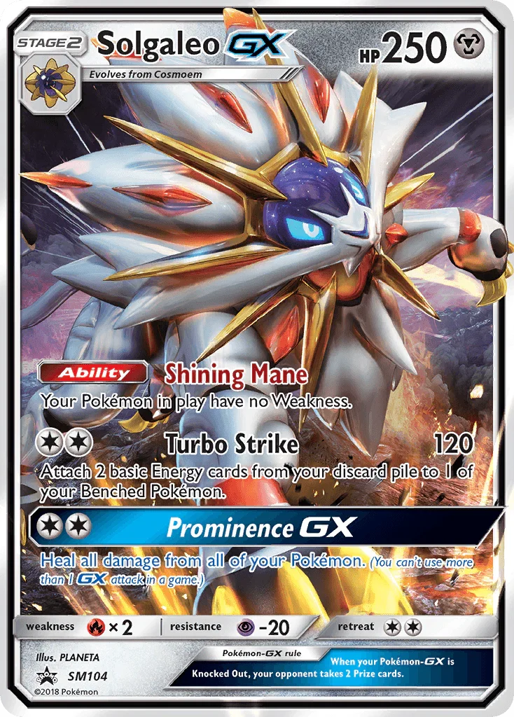 Solgaleo GX (SM104) – Sun & Moon: Black Star Promos | Fast Shipping