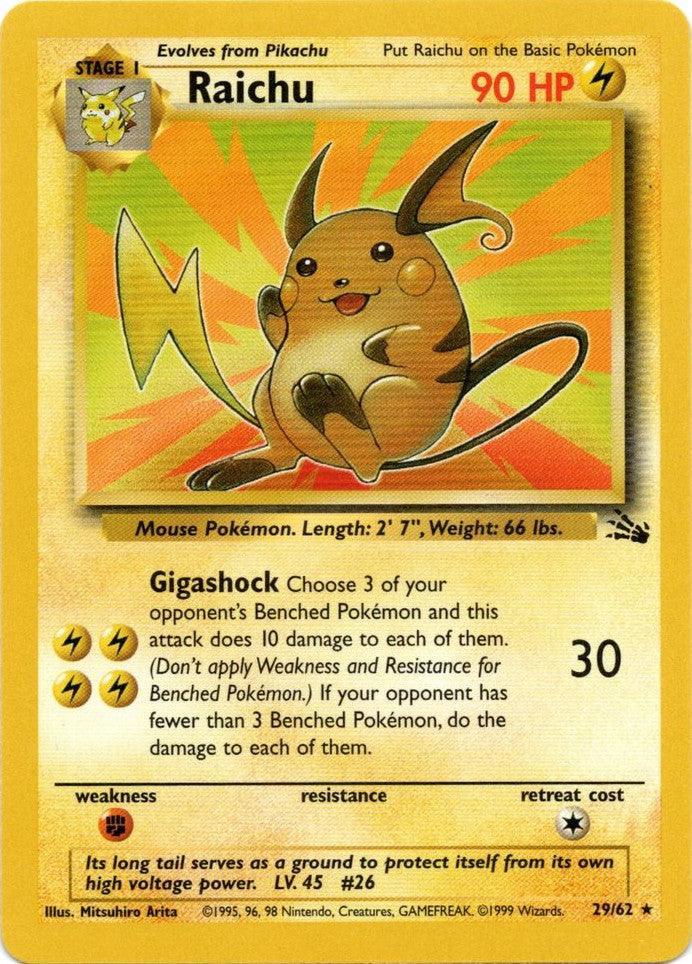 Raichu (29/62) – Fossil Unlimited - Shop Now