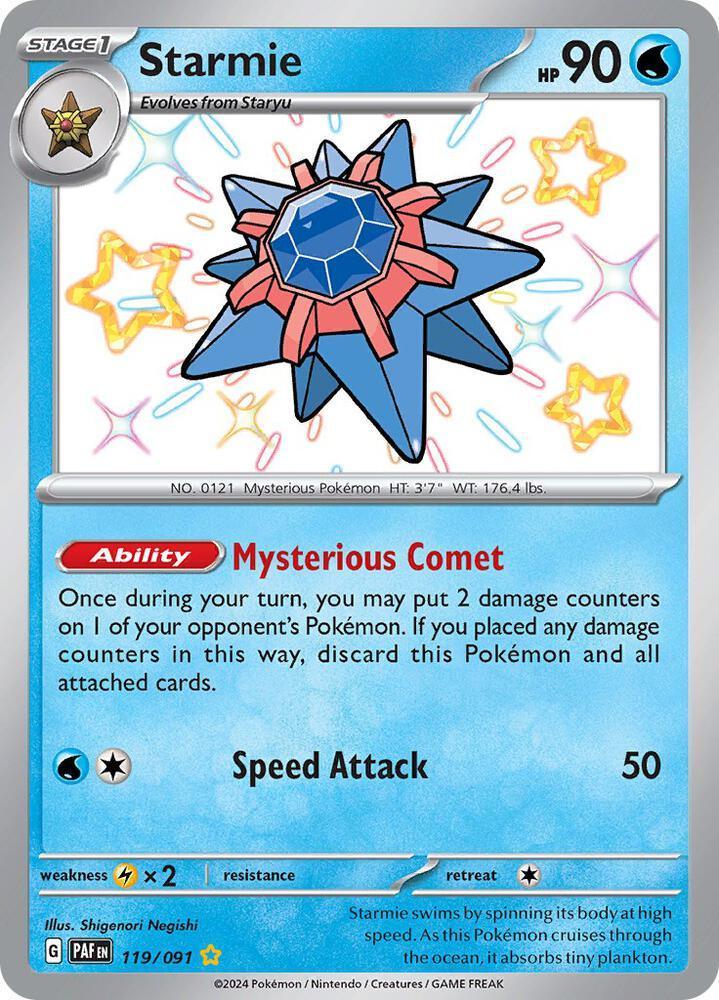 Starmie (119/091) – Scarlet & Violet: Paldean Fates | Order Today
