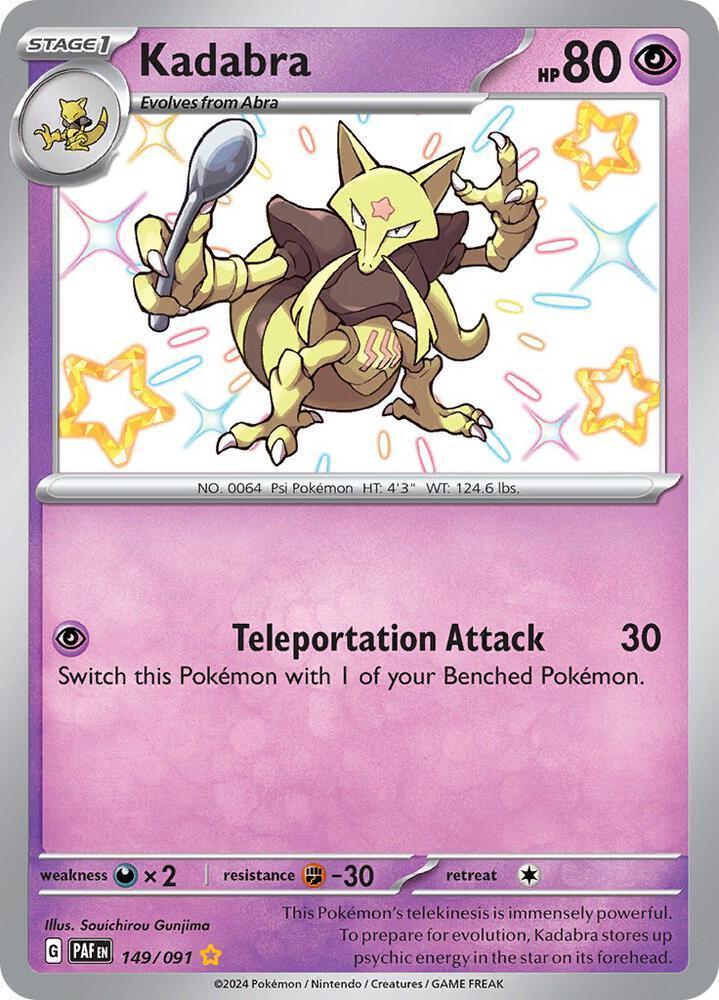 Kadabra (149/091) – Scarlet & Violet: Paldean Fates | Order Today