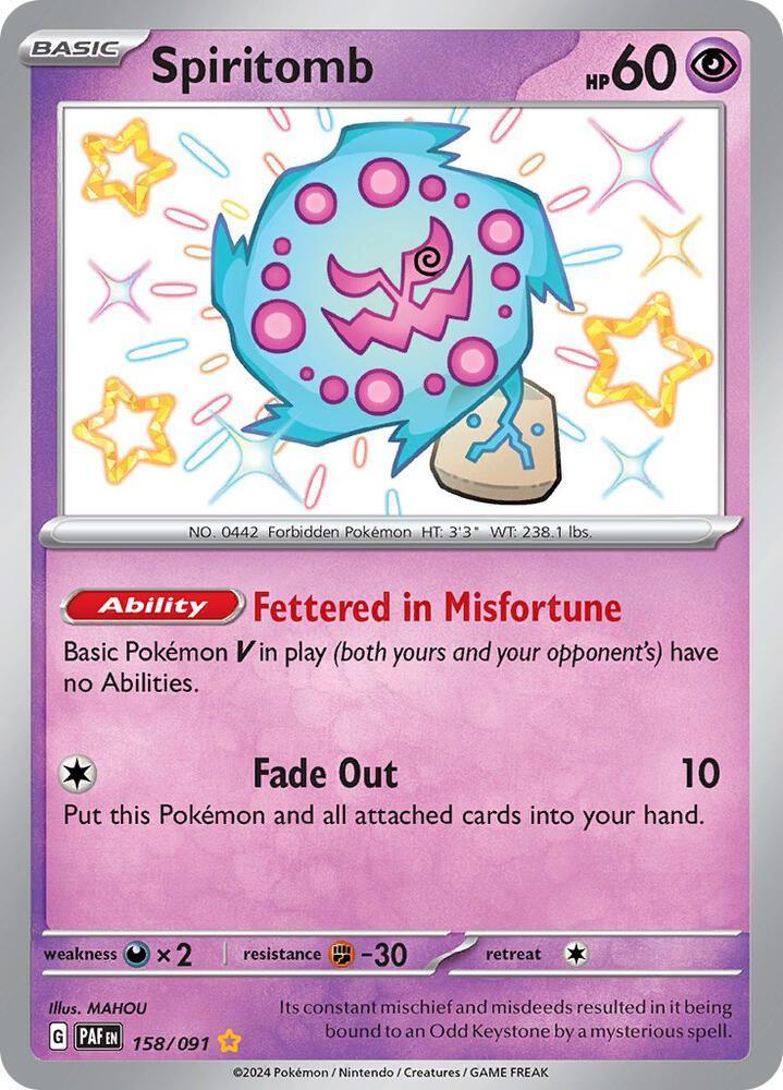 Spiritomb (158/091) – Scarlet & Violet: Paldean Fates | Order Now