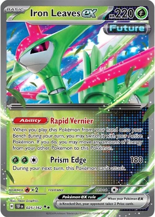 Iron Leaves ex (025/162) – Scarlet & Violet: Temporal Forces | Buy Online