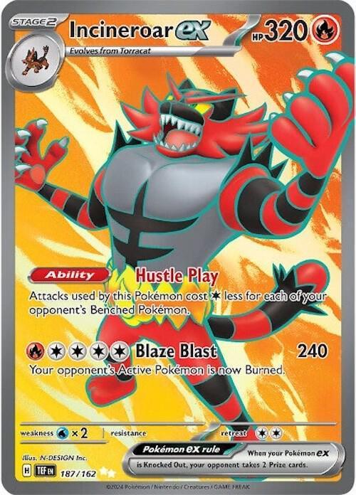 Incineroar ex (187/162) – Scarlet & Violet: Temporal Forces | Buy Online