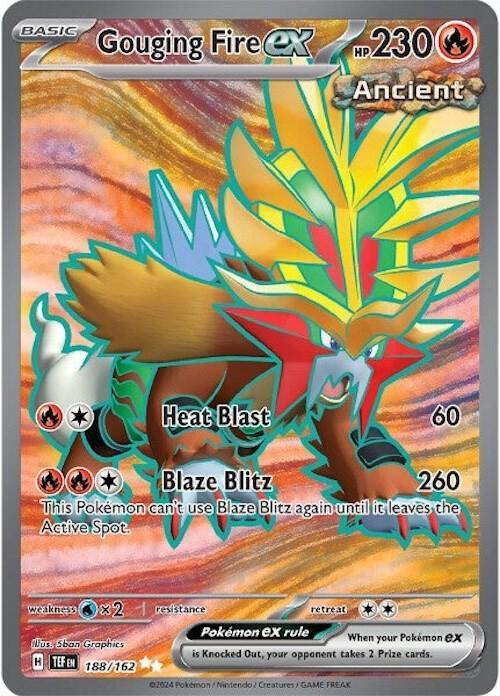 Gouging Fire ex (188/162) – Scarlet & Violet: Temporal Forces | Fast Shipping