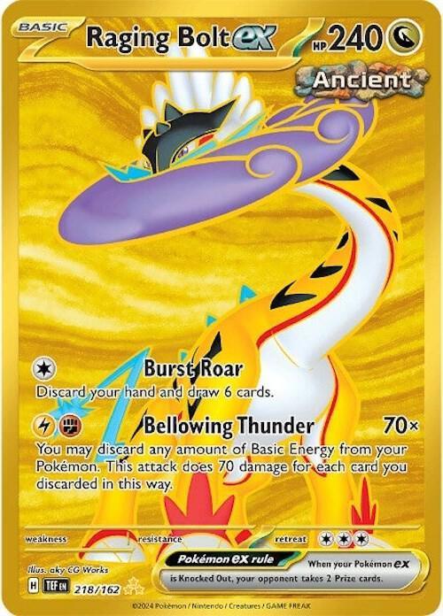 Raging Bolt ex (218/162) – Scarlet & Violet: Temporal Forces – For Sale