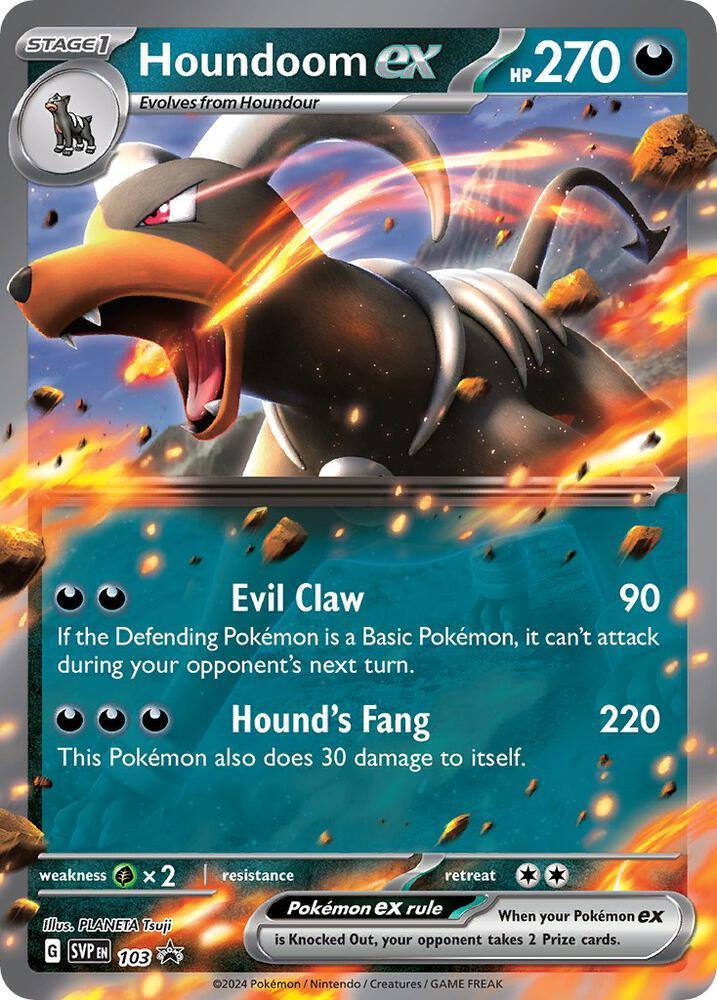 Houndoom ex (103) – Scarlet & Violet: Black Star Promos – For Sale
