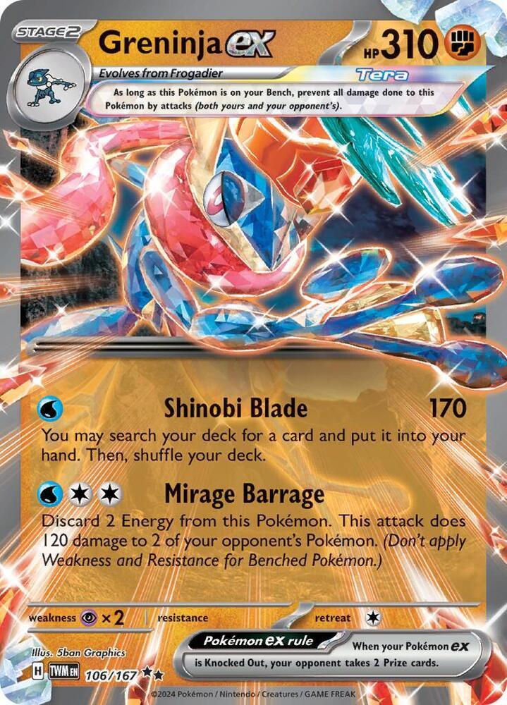 Greninja ex (106/167) – Scarlet & Violet: Twilight Masquerade | Buy Online