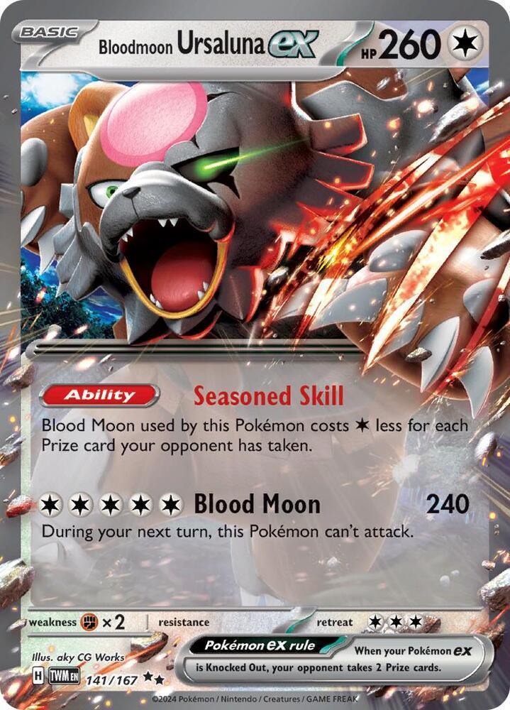 Bloodmoon Ursaluna ex (141/167) – Scarlet & Violet: Twilight Masquerade – For Sale
