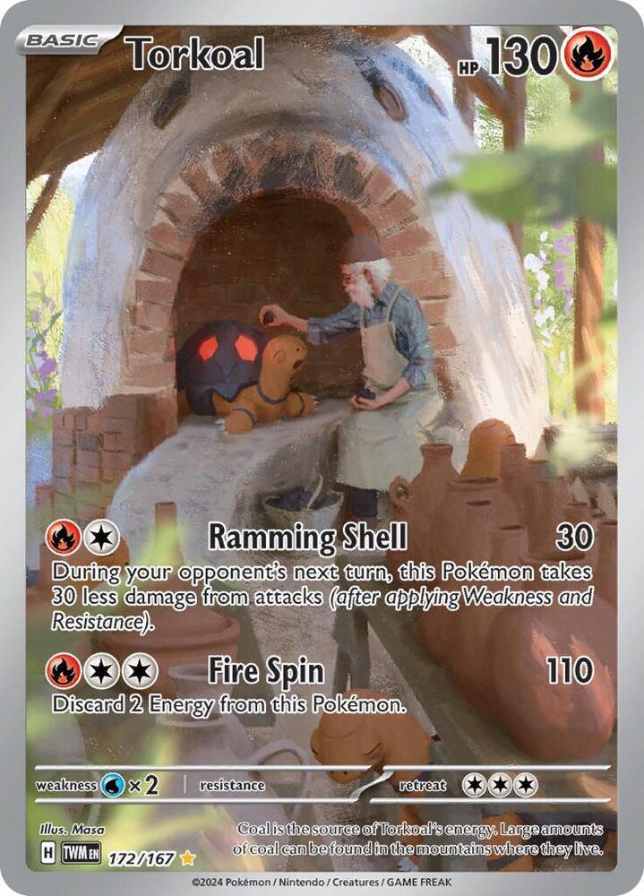 Torkoal (172/167) – Scarlet & Violet: Twilight Masquerade - Shop Now