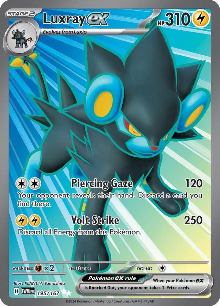 Luxray ex (195/167) – Scarlet & Violet: Twilight Masquerade – For Sale