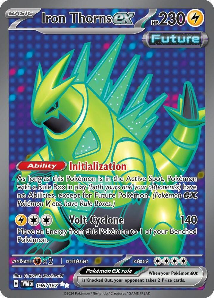 Iron Thorns ex (196/167) – Scarlet & Violet: Twilight Masquerade - In Stock Now