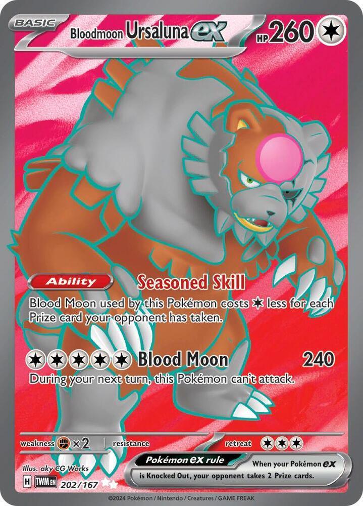 Bloodmoon Ursaluna ex (202/167) – Scarlet & Violet: Twilight Masquerade - Shop Now