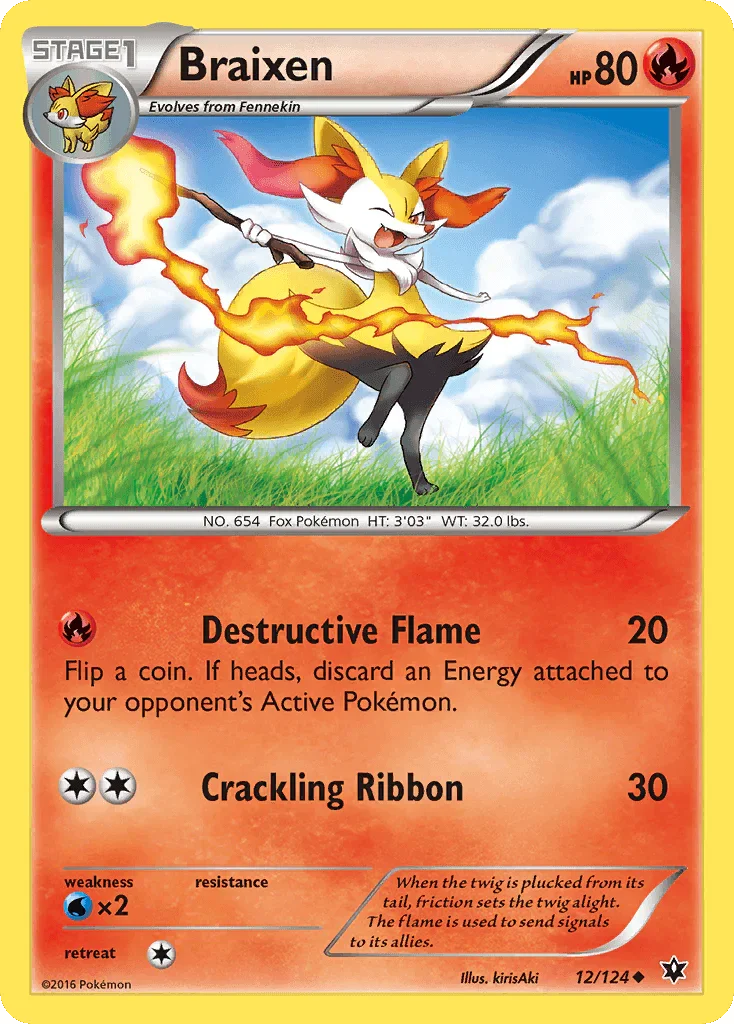Braixen (12/124) – XY: Fates Collide | Fast Shipping