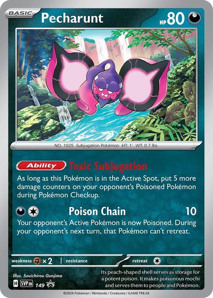 Pecharunt (149) – Scarlet & Violet: Black Star Promos – For Sale