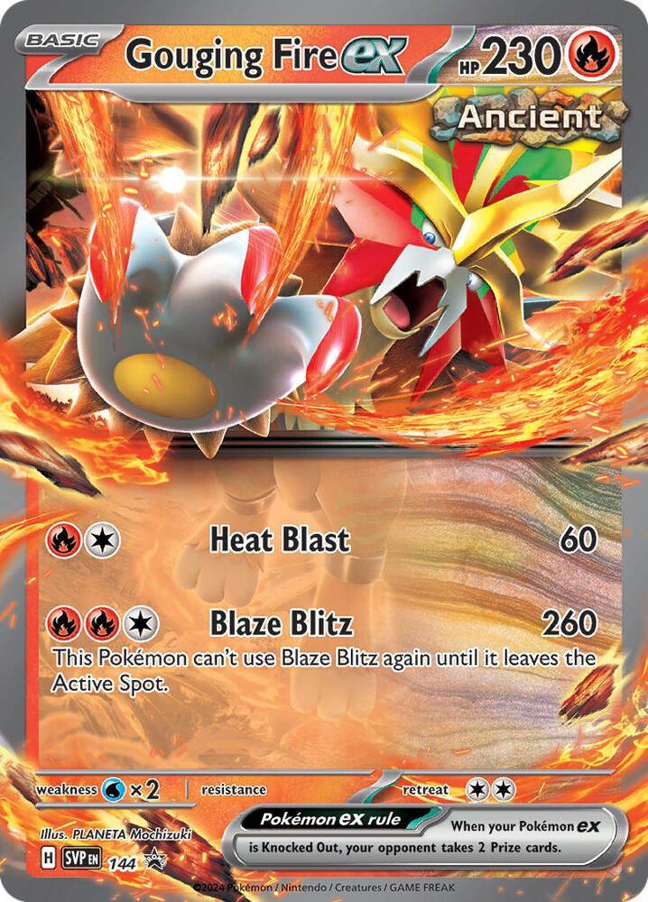 Gouging Fire ex (144) – Scarlet & Violet: Black Star Promos - Shop Now