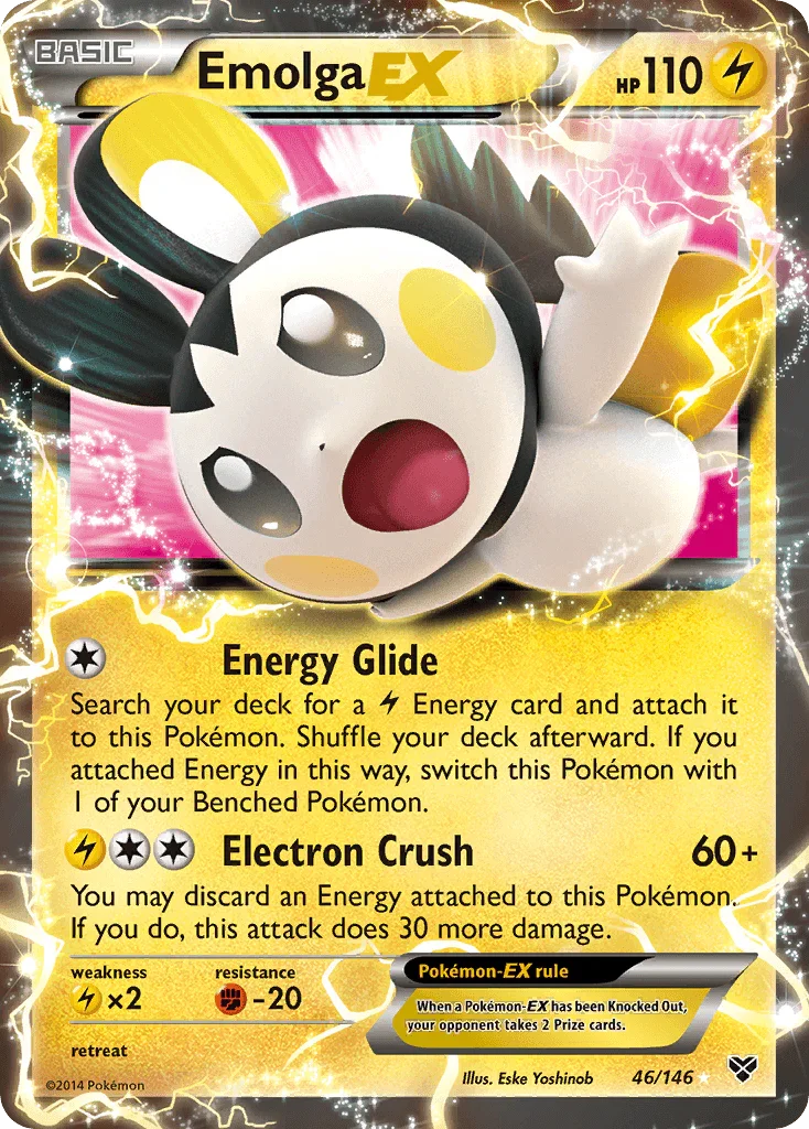 Emolga EX (46/146) – XY: Base Set - In Stock Now
