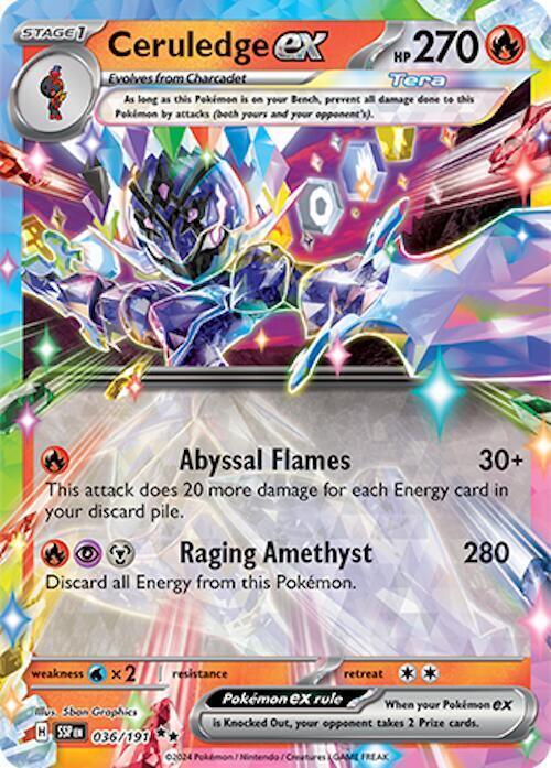 Ceruledge ex (036/191) – Scarlet & Violet: Surging Sparks - Shop Now