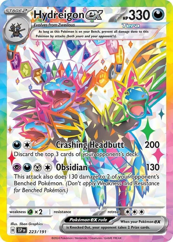 Hydreigon ex (223/191) – Scarlet & Violet: Surging Sparks – Buy Now