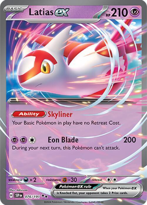Latias ex (076/191) – Scarlet & Violet: Surging Sparks - In Stock Now