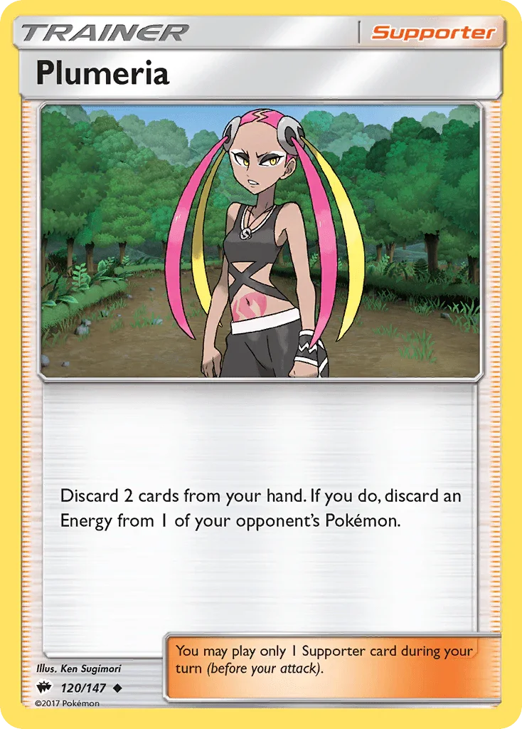 Plumeria (120/147) – Sun & Moon: Burning Shadows - Shop Now