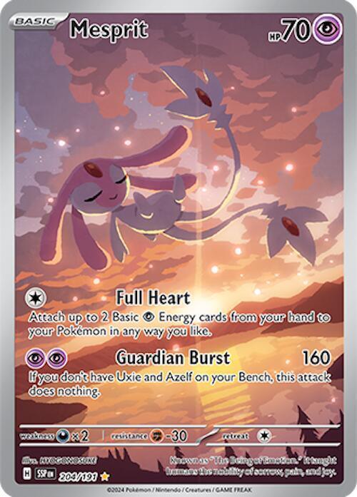 Mesprit (204/191) – Scarlet & Violet: Surging Sparks | Fast Shipping