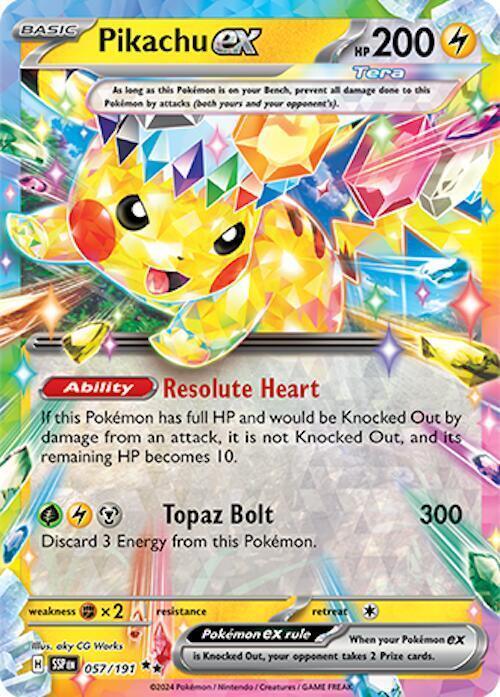 Pikachu ex (057/191) – Scarlet & Violet: Surging Sparks – For Sale