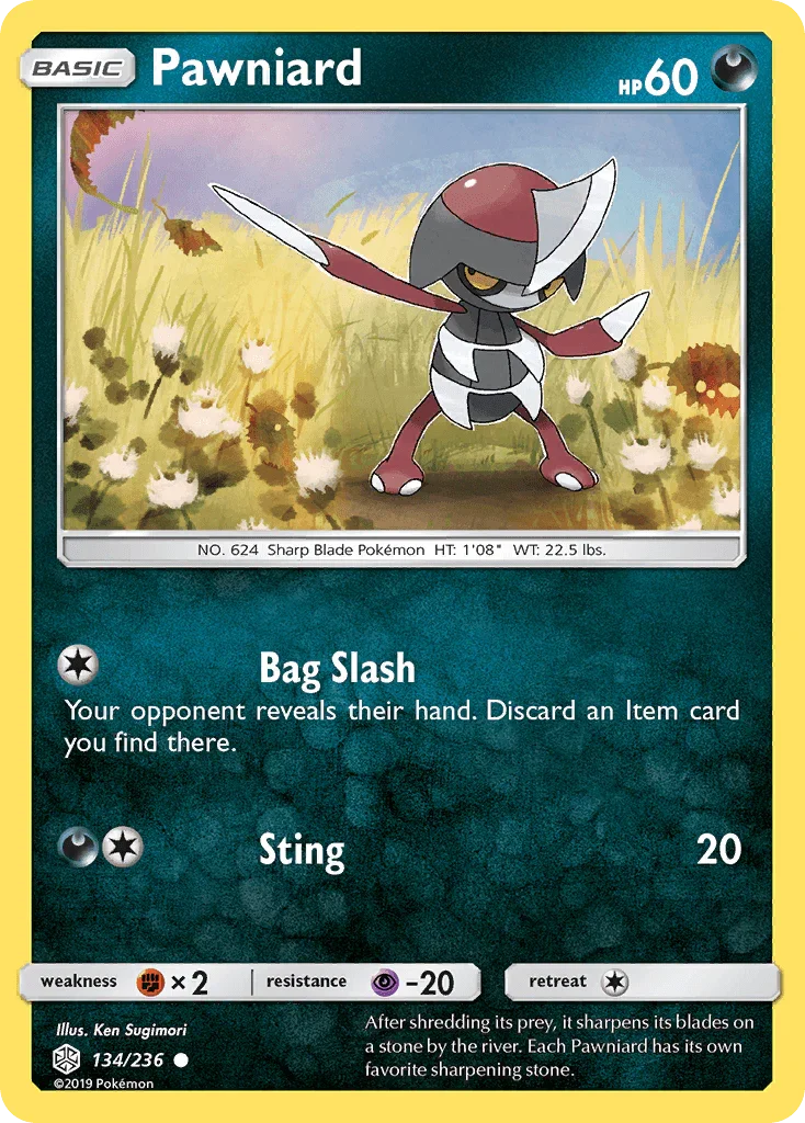 Pawniard (134/236) – Sun & Moon: Cosmic Eclipse | Buy Online