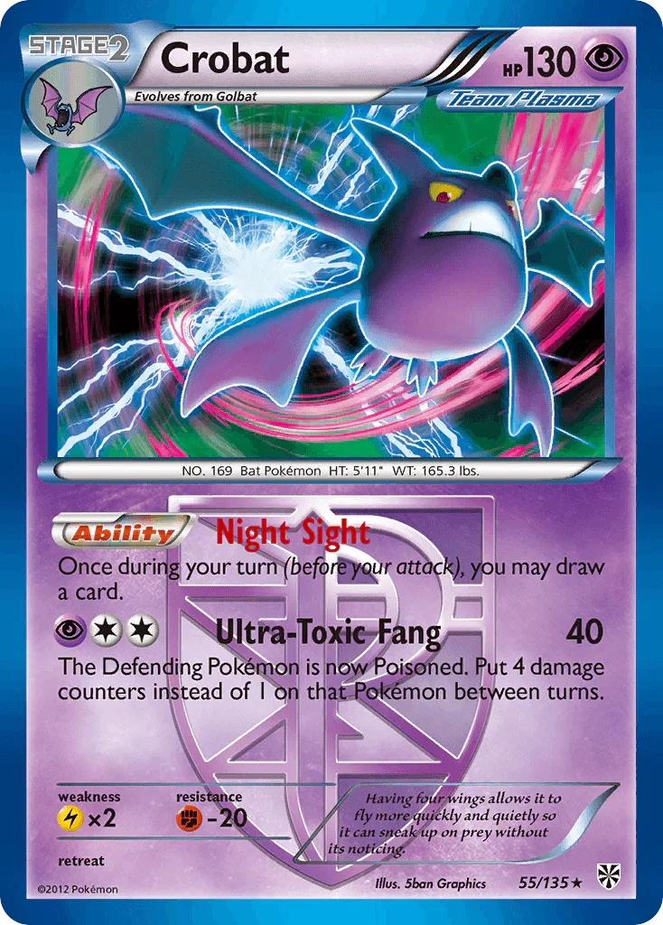Crobat (55/135) – Black & White: Plasma Storm | Buy Online