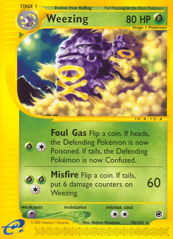 Weezing (70/165) – Expedition: Base Set | Fast Shipping