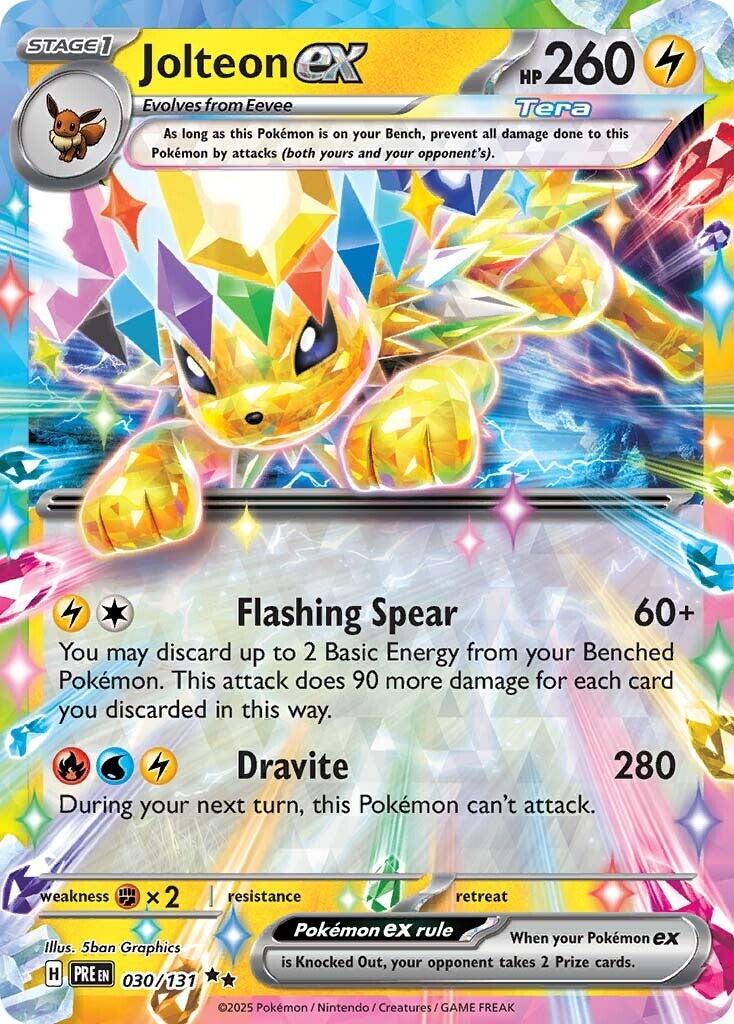 Jolteon ex (030/131) – Scarlet & Violet: Prismatic Evolutions - Authentic Card