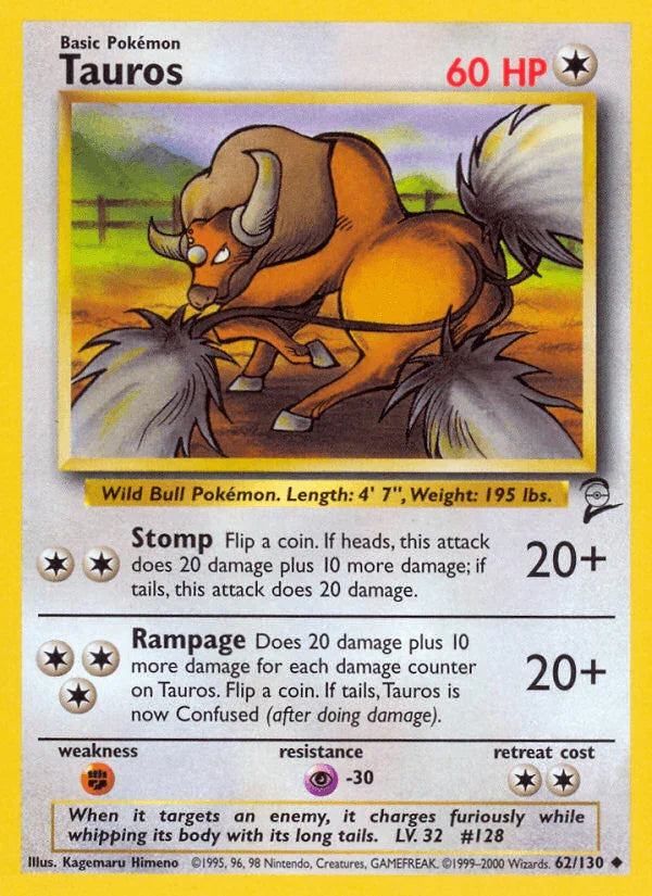 Tauros (62/130) – Base Set 2 | Buy Online