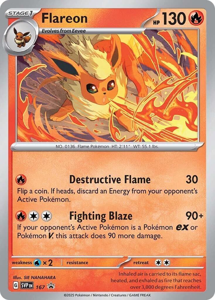 Flareon (SVP167) – Scarlet & Violet: Black Star Promos | Order Now