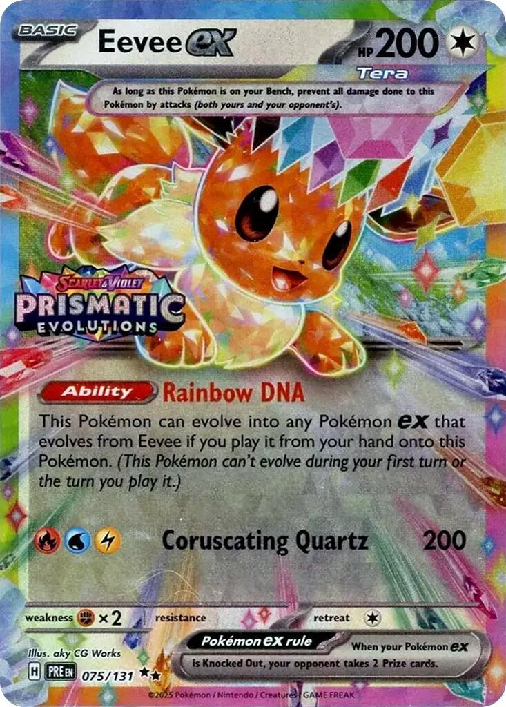 Eevee ex (075/131) – Scarlet & Violet: Prismatic Evolutions | Order Now