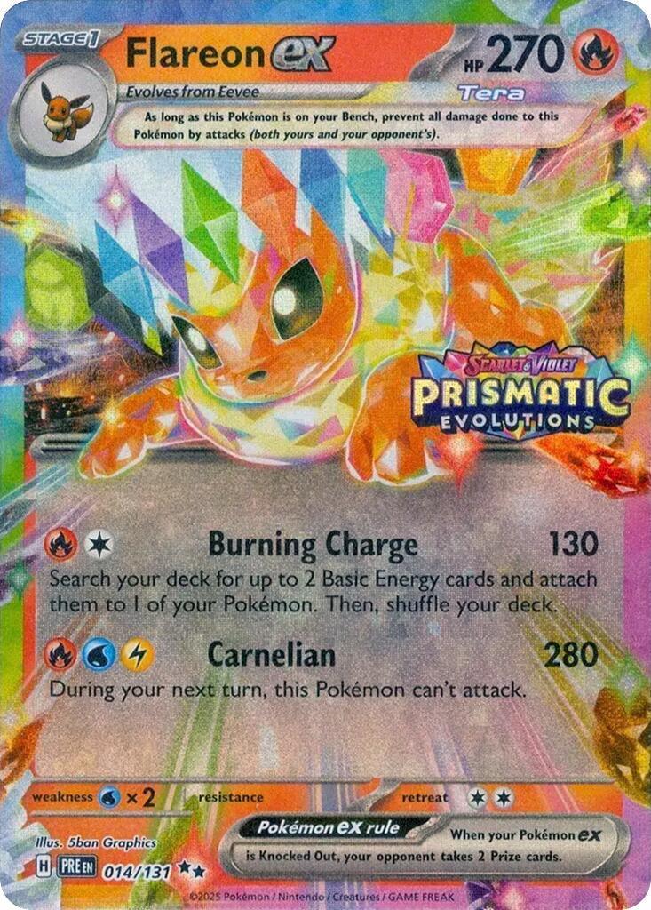 Flareon ex (014/131) – Scarlet & Violet: Prismatic Evolutions | Shop Today