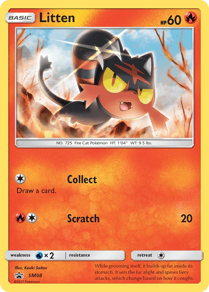 Litten (SM08) – Sun & Moon: Black Star Promos | Order Now