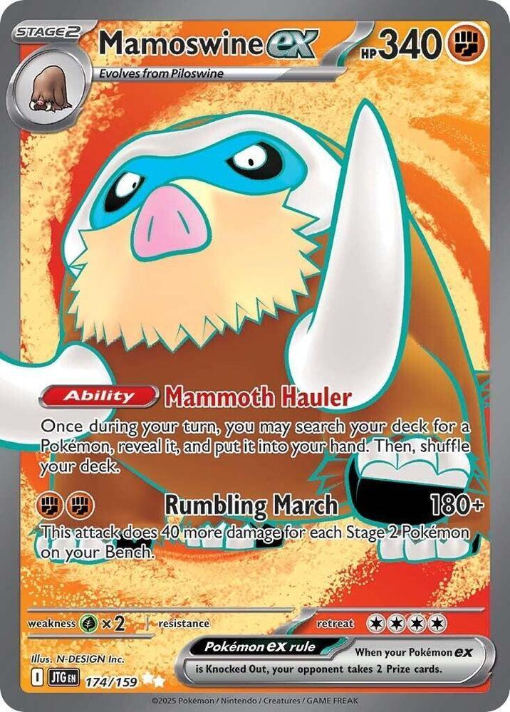 Mamoswine ex (174/159) – Scarlet & Violet: Journey Together | Fast Shipping