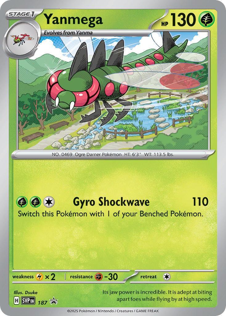 Yanmega (187) – Scarlet & Violet: Black Star Promos - Authentic Card