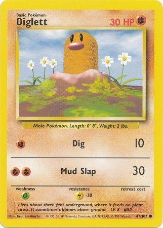 Diglett (47/102) – Base Set Unlimited | Fast Shipping