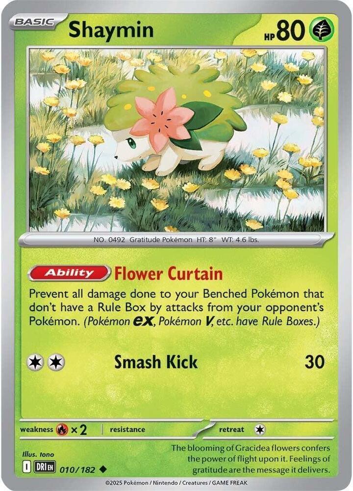 Shaymin (010/182) – Scarlet & Violet: Destined Rivals | Buy Online