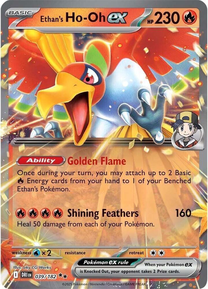 Ethan's Ho-Oh ex (039/182) – Scarlet & Violet: Destined Rivals | Order Today