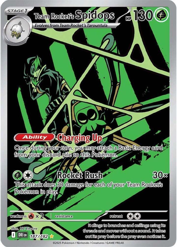 Team Rocket's Spidops (187/182) – Scarlet & Violet: Destined Rivals – For Sale