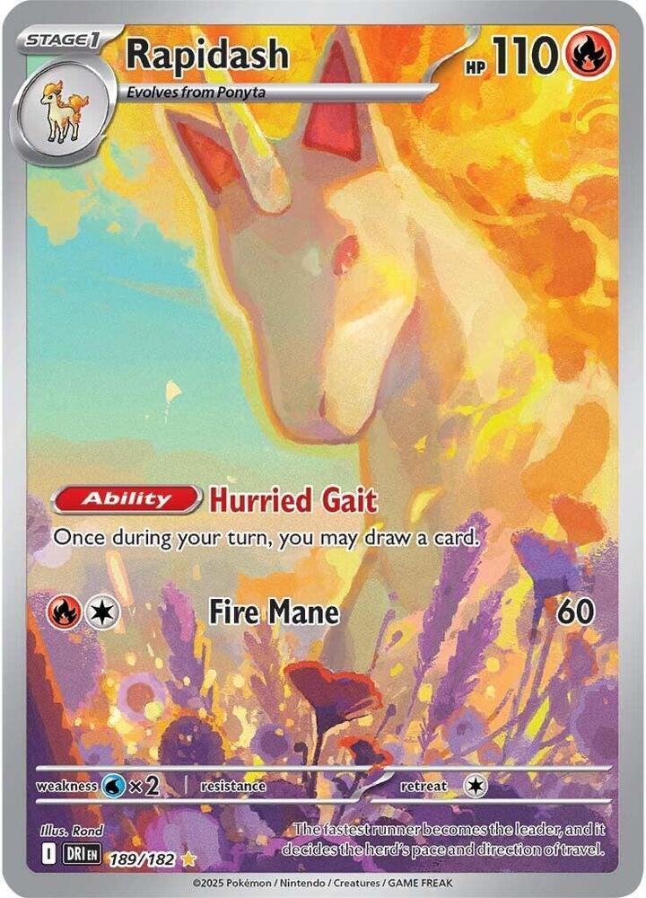Rapidash (189/182) – Scarlet & Violet: Destined Rivals – Buy Now