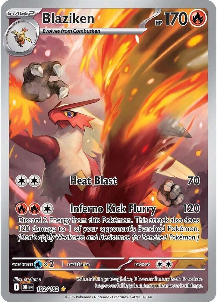 Blaziken (192/182) – Scarlet & Violet: Destined Rivals | Fast Shipping