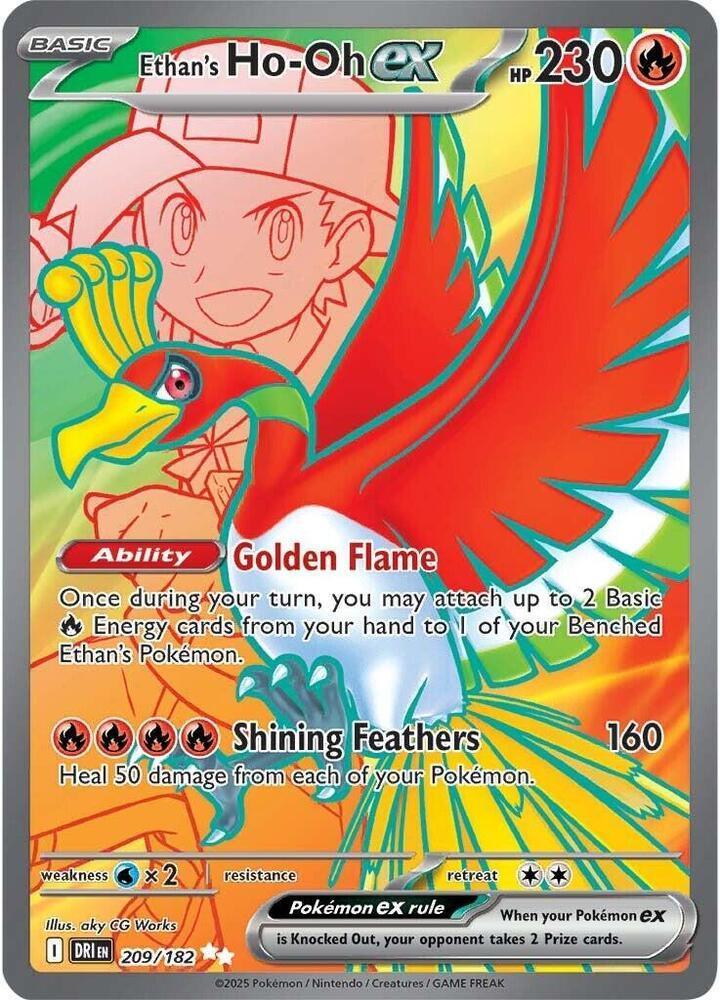 Ethan's Ho-Oh ex (209/182) – Scarlet & Violet: Destined Rivals | Shop Today