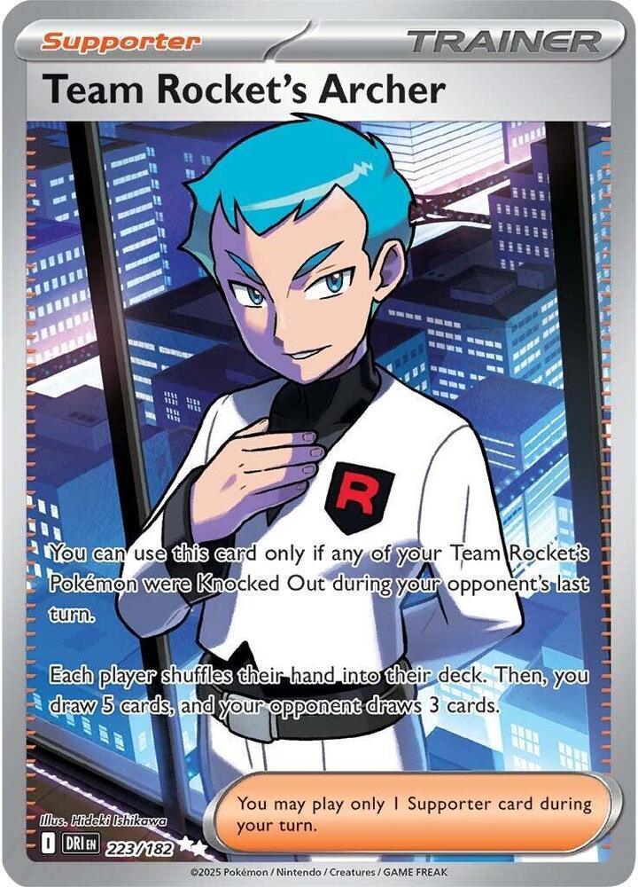 Team Rocket's Archer (223/182) – Scarlet & Violet: Destined Rivals - Shop Now