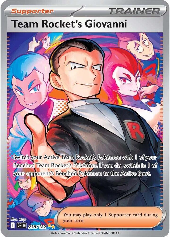 Team Rocket's Giovanni (238/182) – Scarlet & Violet: Destined Rivals | Order Today
