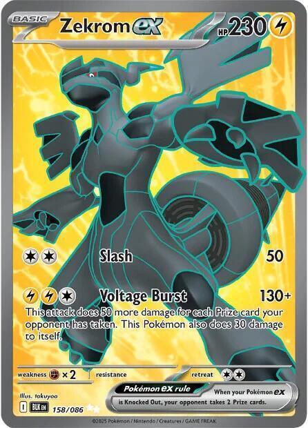 Zekrom ex (158/086) – Scarlet & Violet: Black Bolt - Shop Now