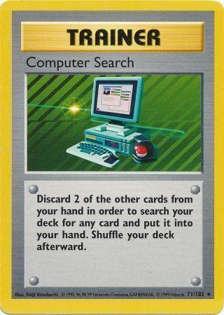 Computer Search (71/102) – Base Set Shadowless Unlimited – For Sale